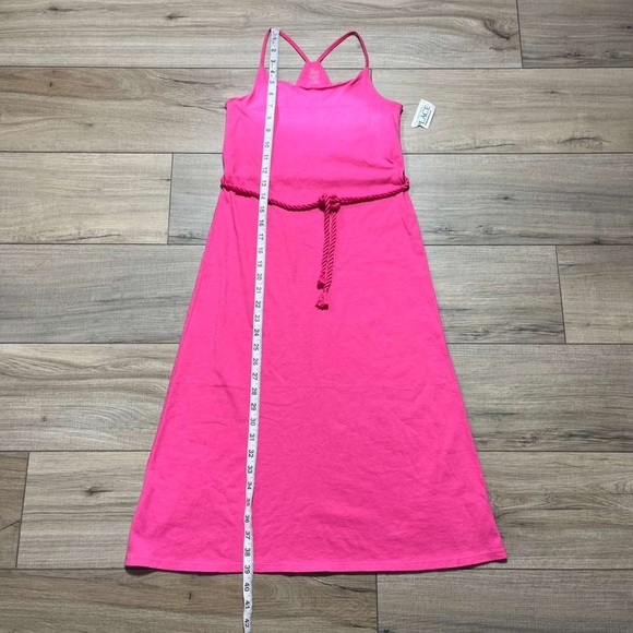 The Children’s Place Girls Sleeveless Racerback Belted Maxi Dress Size M Pink - Picture 3 of 10